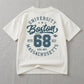Boys Boston Varsity Graphic T-Shirt & Denim Shorts Set – Casual Summer Outfit