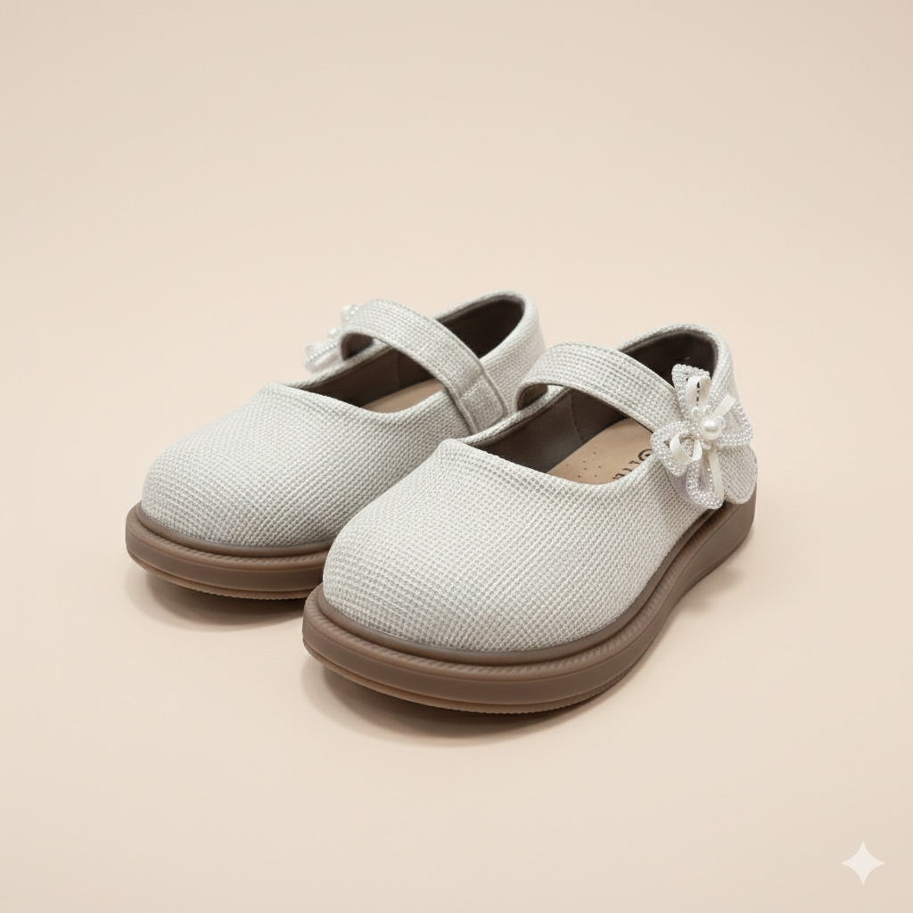 ✨ Elegant Girls Mary Jane Shoes with Flower Detail – Comfort Style ✨