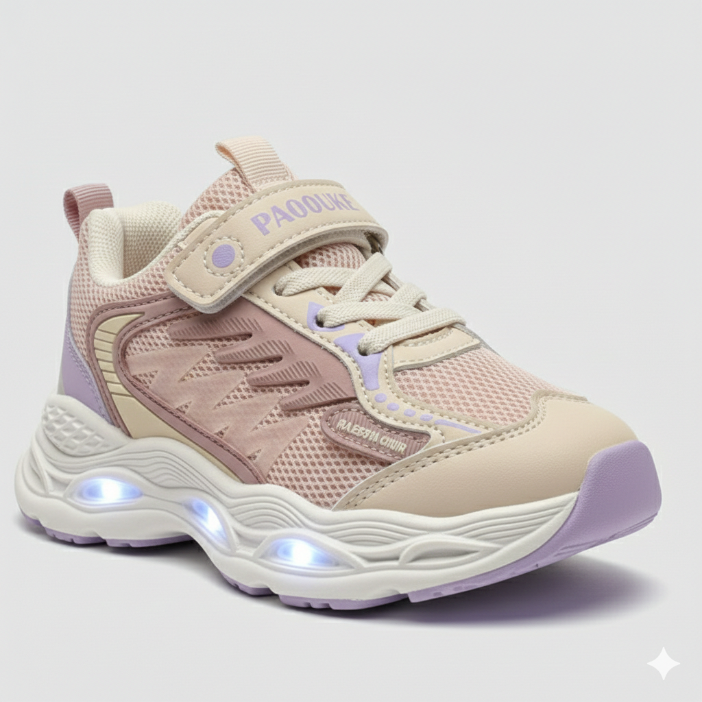 Kids LED Light-Up Sport Sneakers – Breathable & Comfortable Running Shoes