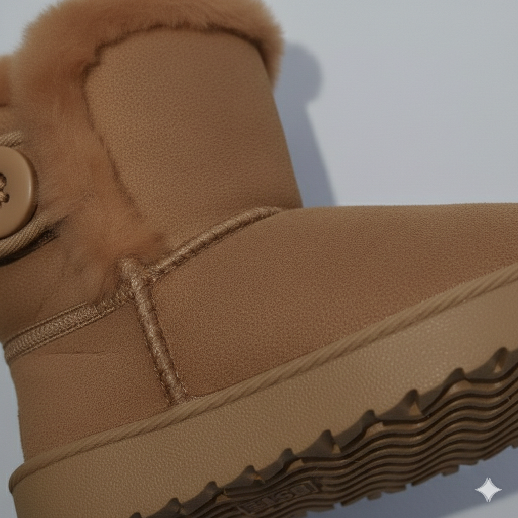 Girls Winter Boots Kids Warm Faux Fur Ankle Boots Soft Suede Non-Slip Sole Cute Casual Shoes for Children