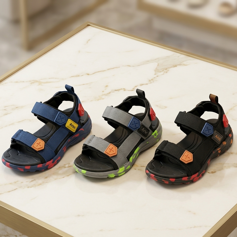 Boys’ Sporty Adjustable Strap Sandals – Lightweight Outdoor Comfort