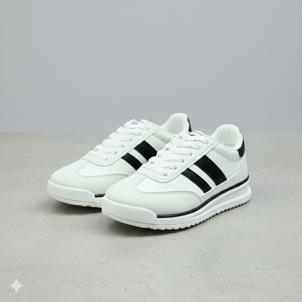 Classic Stripe Unisex Sneakers – Comfortable Everyday Casual Shoes