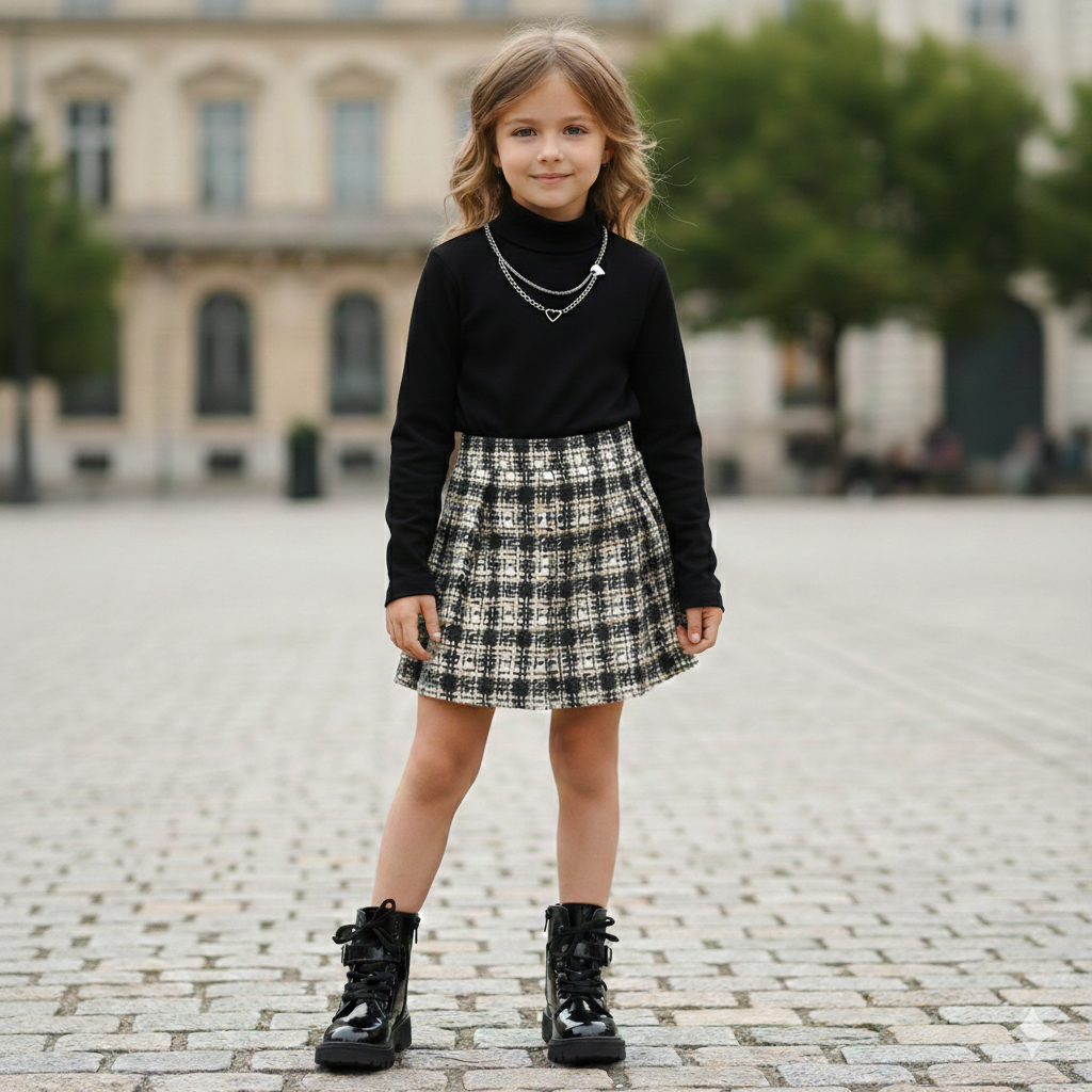 Ensemble 3 pièces à carreaux classiques