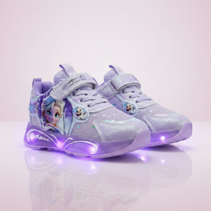 ✨ Baskets LED Sparkle Princess pour enfants – Chaussures à paillettes lumineuses ✨