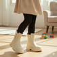 "Kids Winter Fashion Boots – Non-Slip Warm Leather Boots with Chunky Sole for Girls"