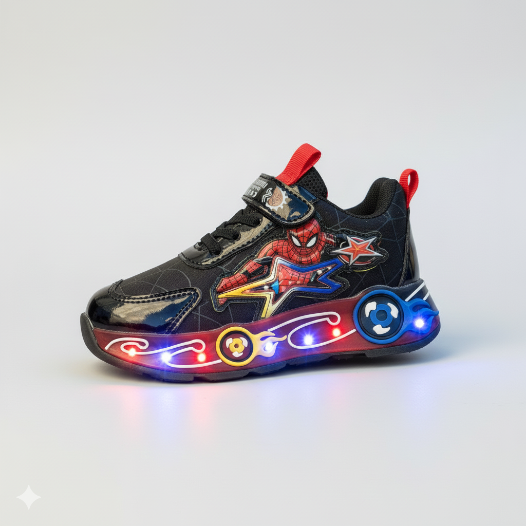 Baskets lumineuses Spider-Man pour enfants