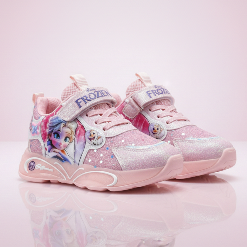 ✨ Sparkle Princess LED Sneakers for Kids – Light-Up Glitter Shoes ✨