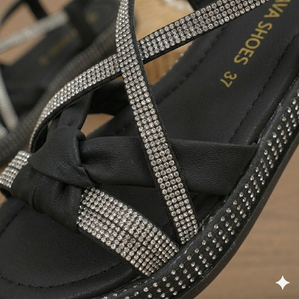 Sandales filles élégantes à lanières croisées