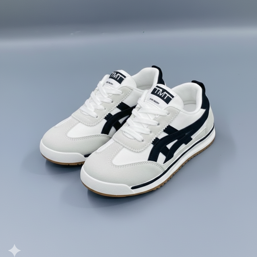 Baskets de sport décontractées pour enfants avec brides Velcro – Légères et confortables