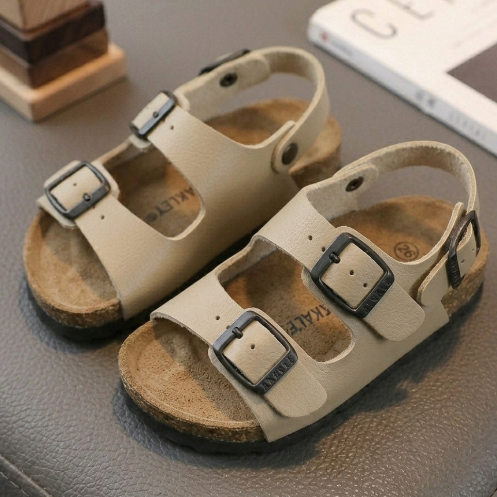 Kids Double-Buckle Comfort Sandals – Adjustable Summer Shoes