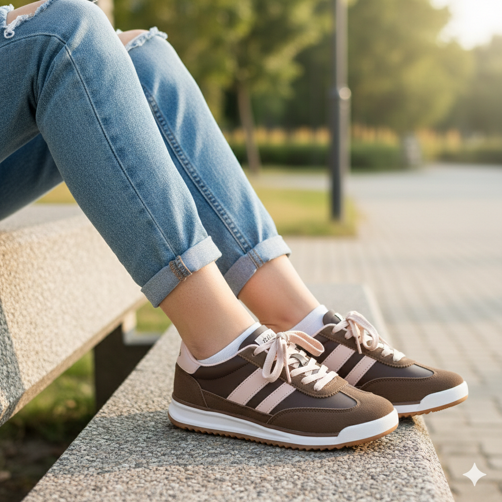 Classic Stripe Unisex Sneakers – Comfortable Everyday Casual Shoes