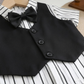 Elegant Kids Formal Outfit Set – Shirt, Vest, Bow Tie & Pants