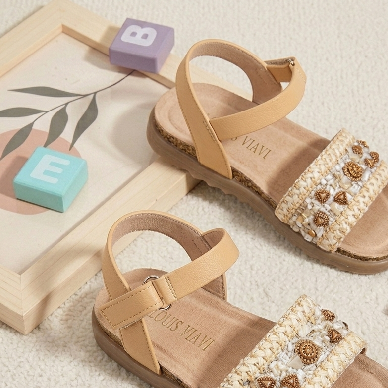 Girls’ Embellished Summer Sandals – Stylish Comfort Collection