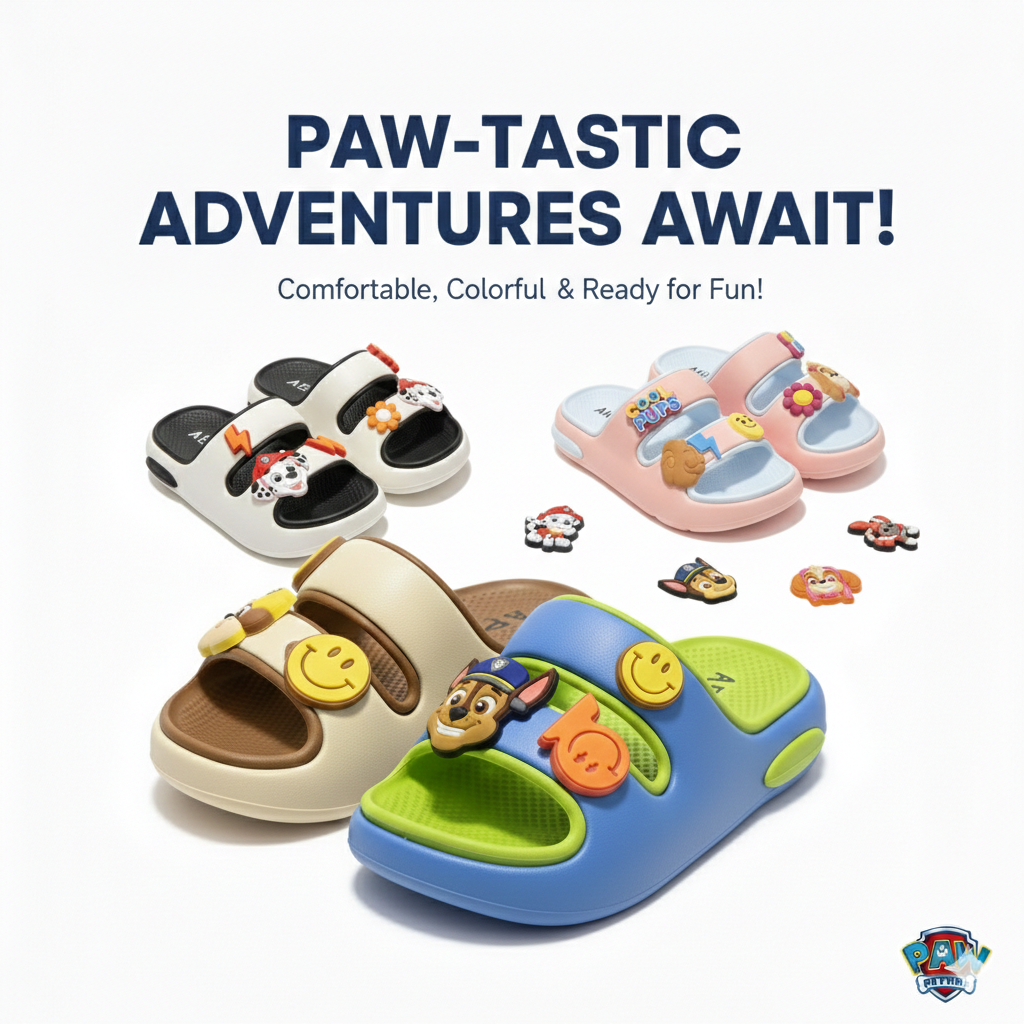 Sandales à enfiler pour enfants avec motifs de dessins animés – Chaussons d'été souples, légers et antidérapants