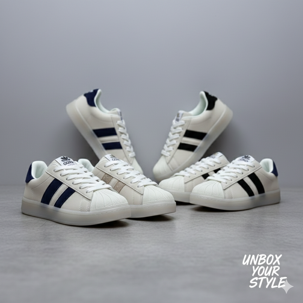 Baskets rayées classiques pour tout-petits – Chaussures légères et antidérapantes pour tous les jours