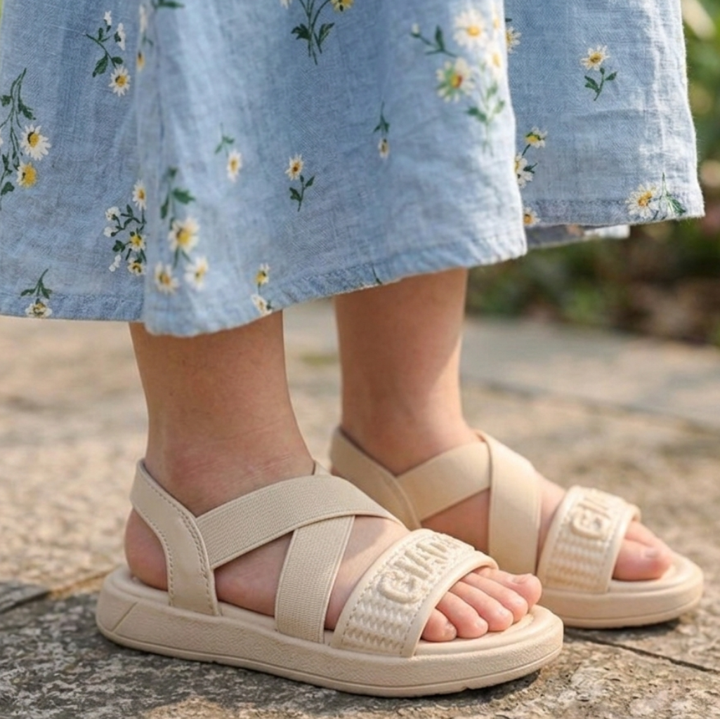 Sandales confortables à brides croisées pour filles