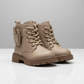 Bottes pour filles : coupe ajustée à lacets, semelle crantée 