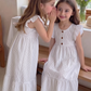 Ensemble de tenue d'été 2026 pour enfants, chemise rayée en coton, short et robe, vêtements doux et respirants pour garçons et filles