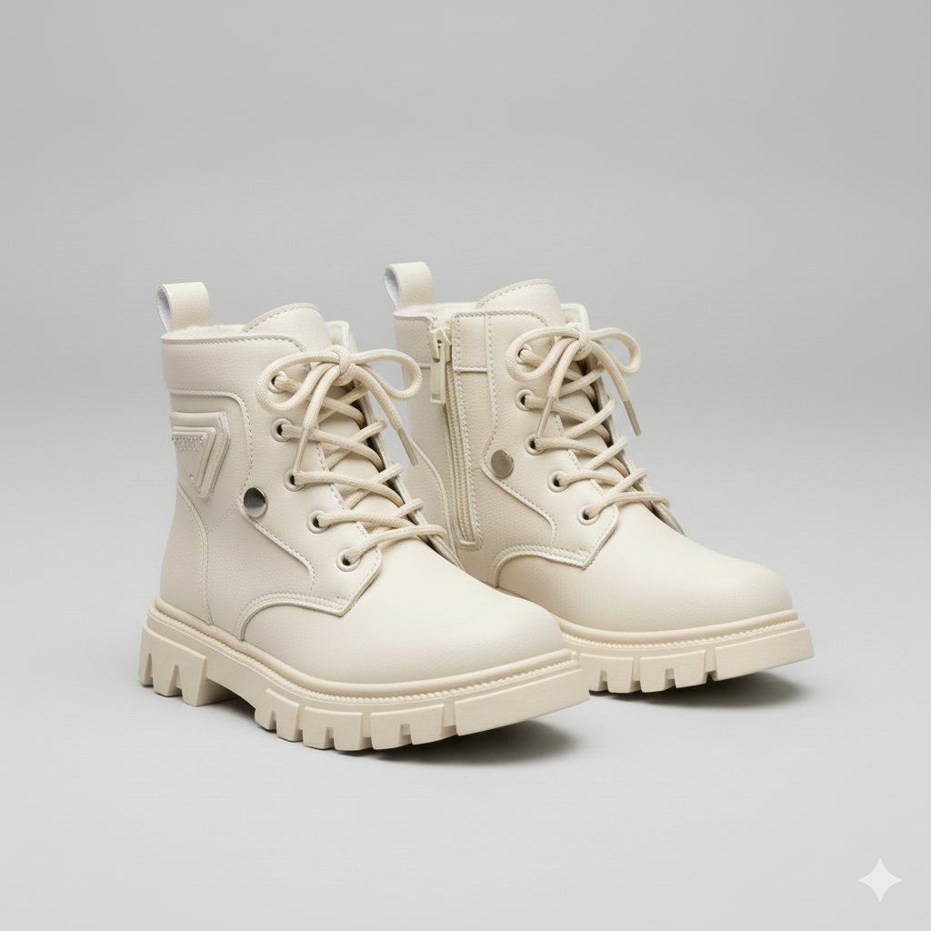 Bottes d'hiver élégantes pour filles au design tendance