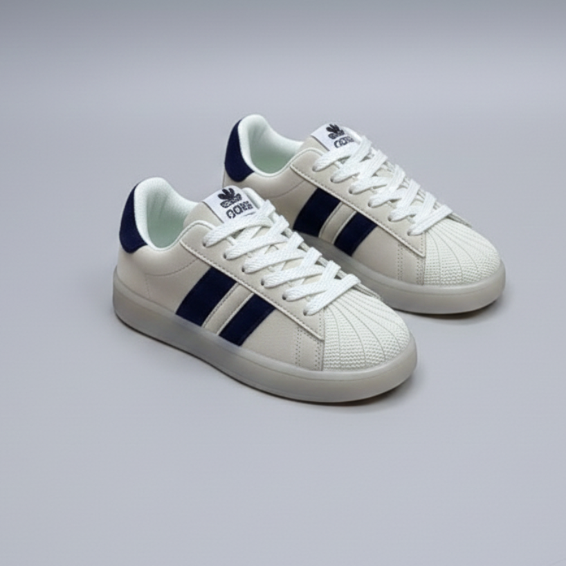 Baskets rayées classiques pour tout-petits – Chaussures légères et antidérapantes pour tous les jours