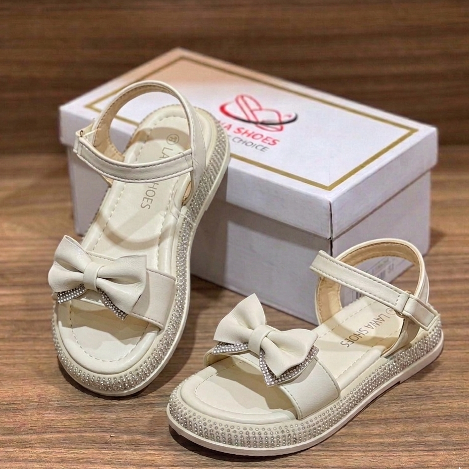 Sandales pour filles avec joli nœud