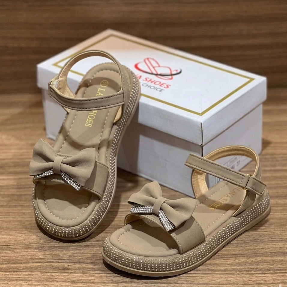 Sandales pour filles avec joli nœud