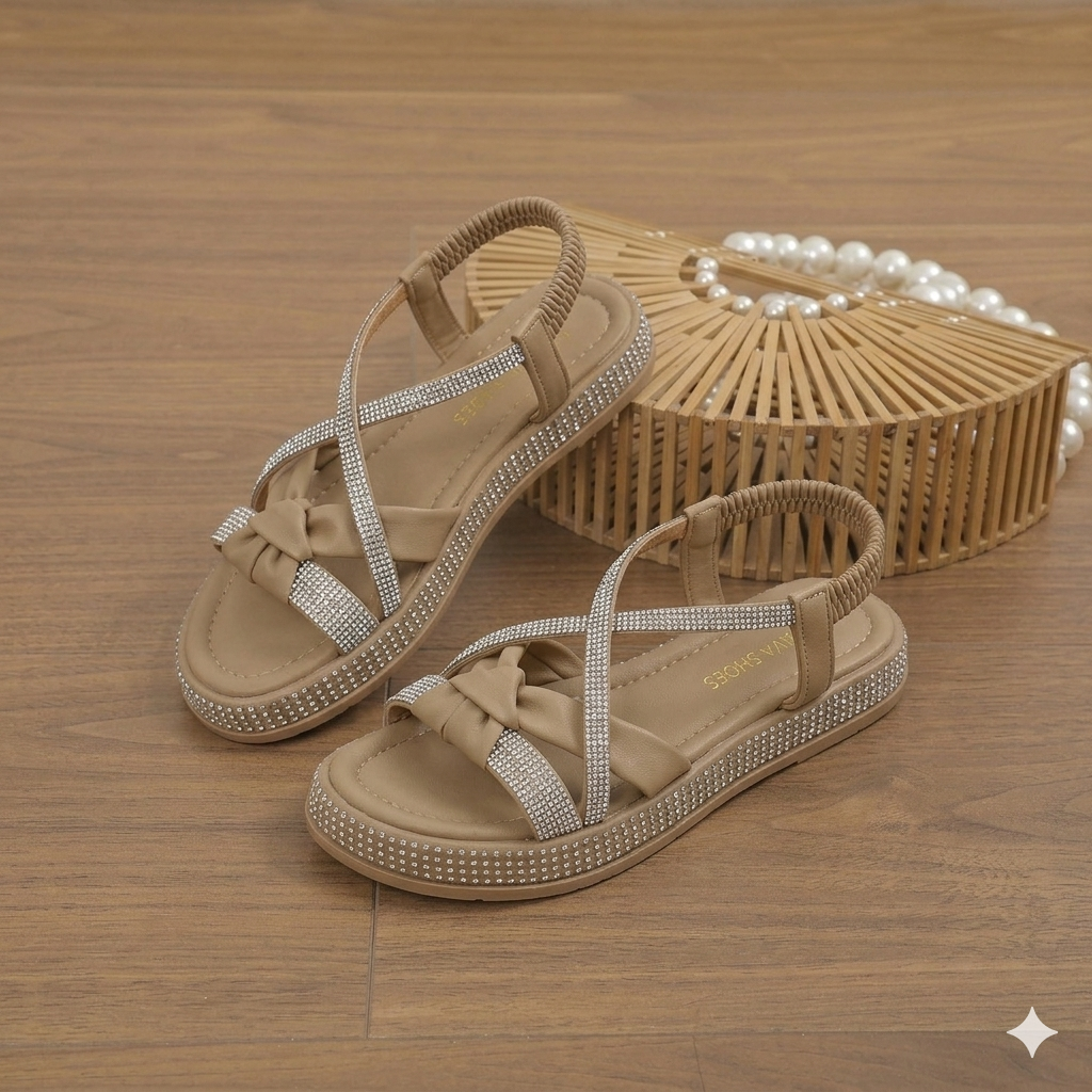 Sandales filles élégantes à lanières croisées