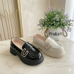 "Stylish loafers for girls - a luxurious touch to a sophisticated look!"