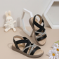 Sandales élégantes pour fille avec brides scintillantes – Chaussures d'été confortables et tendance