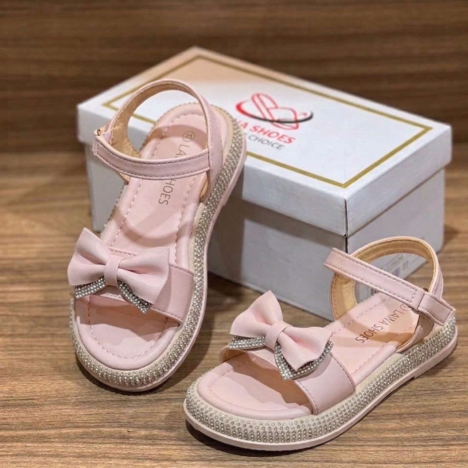Sandales pour filles avec joli nœud