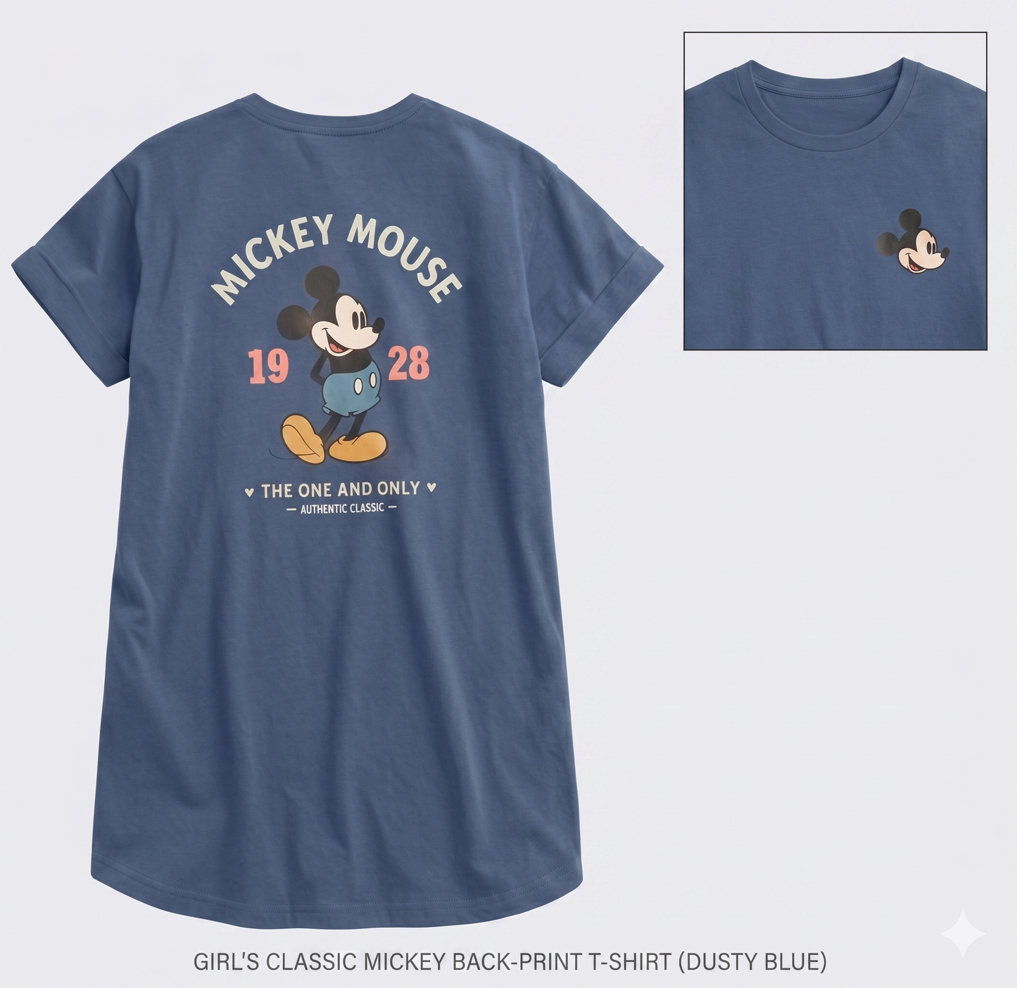 Chemise longue en pur coton pour filles – Robe d'été décontractée avec motif de dessin animé et chapeau assorti