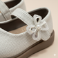 ✨ Elegant Girls Mary Jane Shoes with Flower Detail – Comfort Style ✨