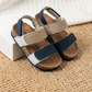 Sandales enfants colorblock à bride velcro avec maintien arrière