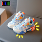 ED Light-Up Kids Sneakers with Slip-On Rotary Buckle – Comfortable, Durable, Non-Slip All-Season Shoes for Boys & Girls