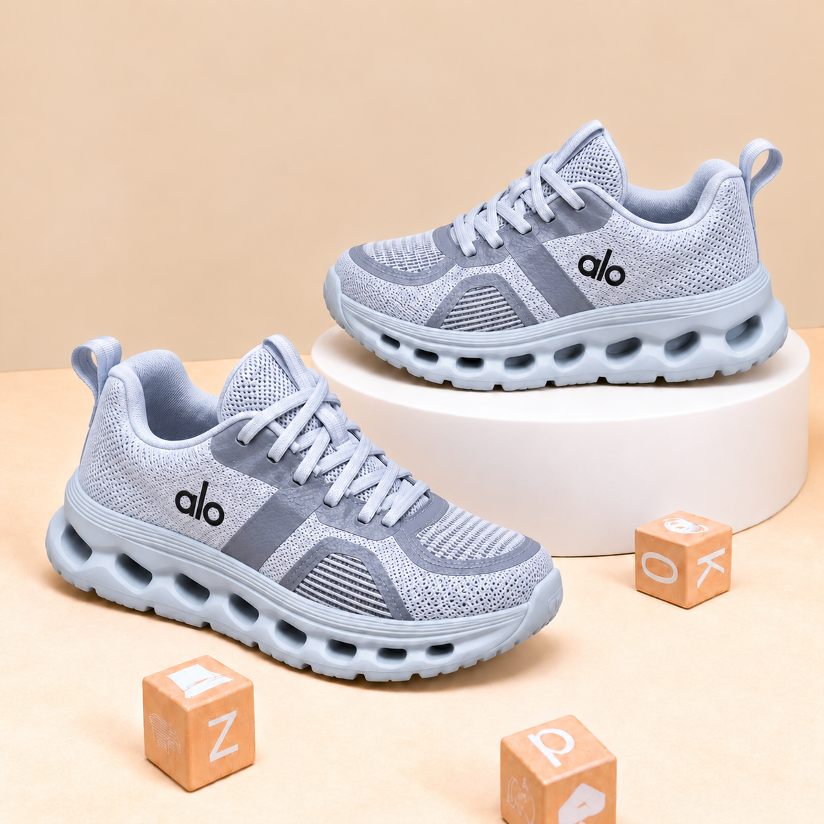 Kids’ Sporty Mesh Sneakers with Sculpted Cutout Soles, Classic Panel Details and Everyday Casual Style in Black, Grey and Navy Blue