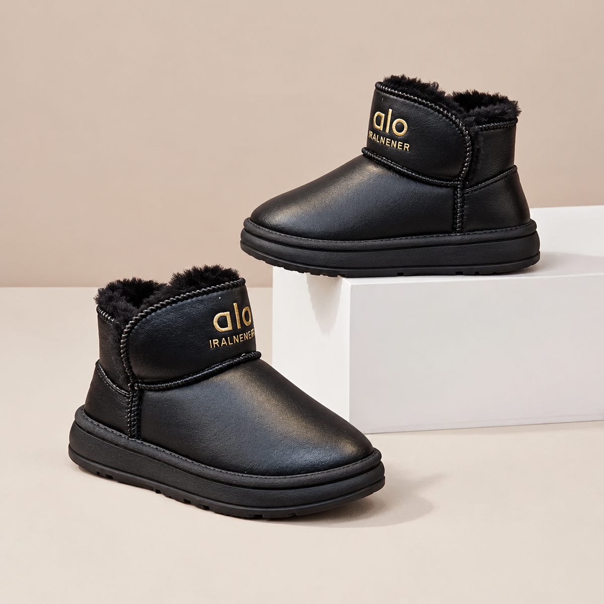 Kids’ Cozy Plush-Lined Ankle Boots – Everyday Winter Style