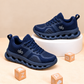 Kids’ Sporty Mesh Sneakers with Sculpted Cutout Soles, Classic Panel Details and Everyday Casual Style in Black, Grey and Navy Blue