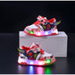 Baskets lumineuses à LED pour enfants – Chaussures de sport clignotantes à motif dessin animé pour garçons 
