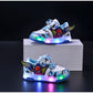 Baskets lumineuses à LED pour enfants – Chaussures de sport clignotantes à motif dessin animé pour garçons 
