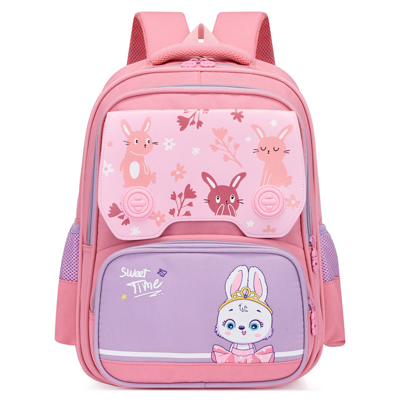 Large Capacity Burden-Reducing Cartoon Backpack – Stylish & Comfortable for 2rd-6th Grade Boys & Girls