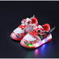Baskets lumineuses à LED pour enfants – Chaussures de sport clignotantes à motif dessin animé pour garçons 
