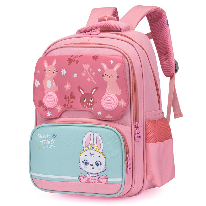 Large Capacity Burden-Reducing Cartoon Backpack – Stylish & Comfortable for 2rd-6th Grade Boys & Girls