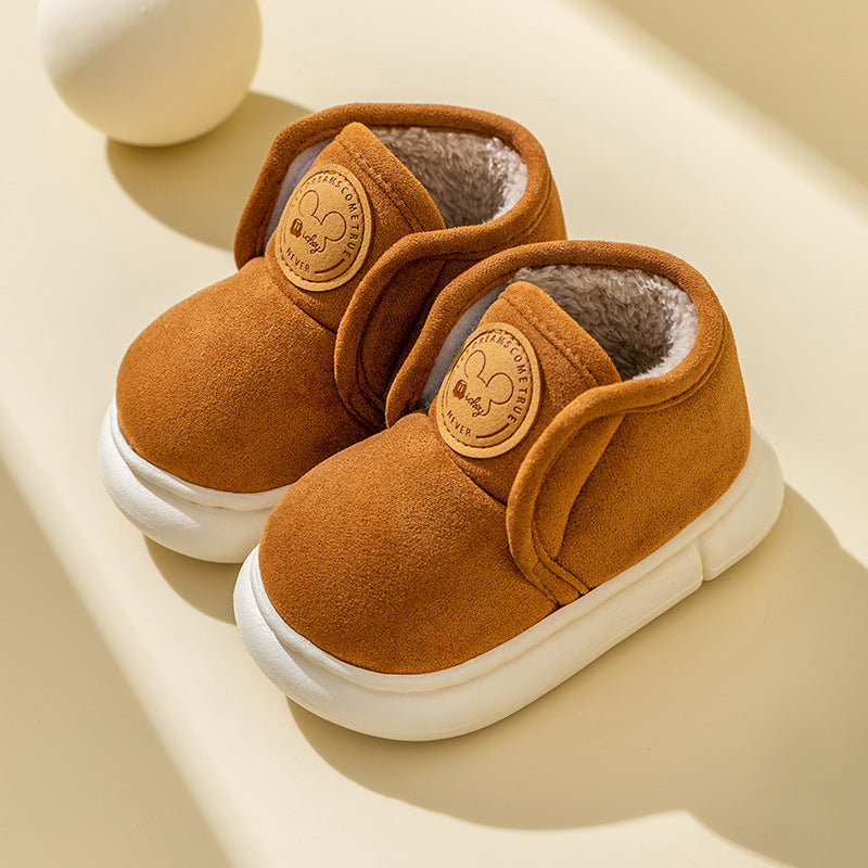 Chaussures d'hiver en coton pour bébé - Bottes chaudes en velours à semelle souple pour garçons et filles | Bottes de neige pour tout-petits