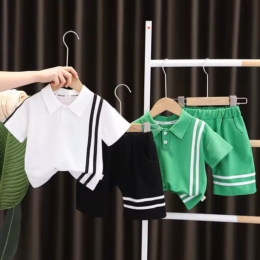 Stylish Summer Set for Kids – Comfortable T-Shirt and Shorts with a Trendy Touch, Perfect for Active Play