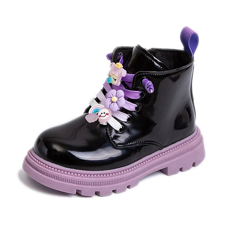 Bottes Martin mode violettes 2023 pour garçons et filles - Stylishwear 