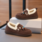 Kids’ Cozy Fleece-Lined Loafers with Colourful Bead Details – A Charming Style for Cooler Days