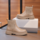 Kids’ Classic Chelsea Ankle Boots with Ribbed Knit Cuffs & Chunky Soles