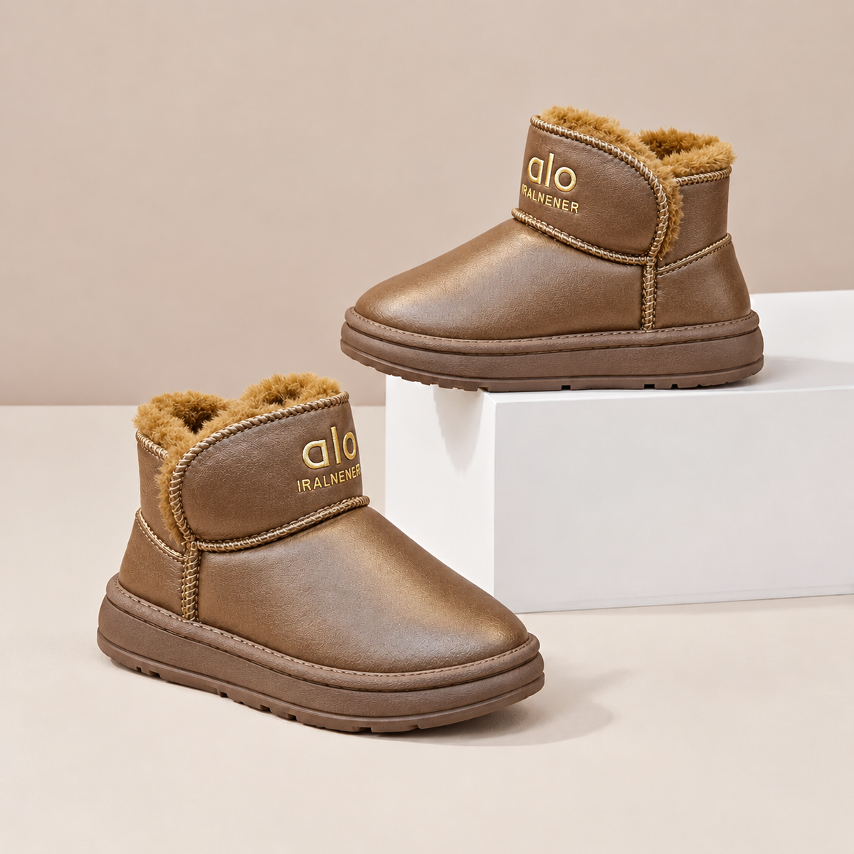 Kids’ Cozy Plush-Lined Ankle Boots – Everyday Winter Style