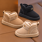 Kids’ Cozy Fleece-Lined Winter Ankle Boots with Suede-Look Finish, Teddy-Textured Cuff and Classic Everyday Style