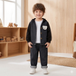 Cute Boys' Denim Hoodie Set - Comfortable and Practical 2-Piece Set